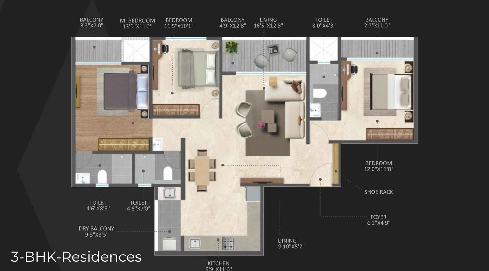Bivega-Silver-Altair-Floor-Plan-3-BHK-Residences